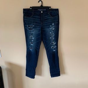 American eagle distressed jeggings